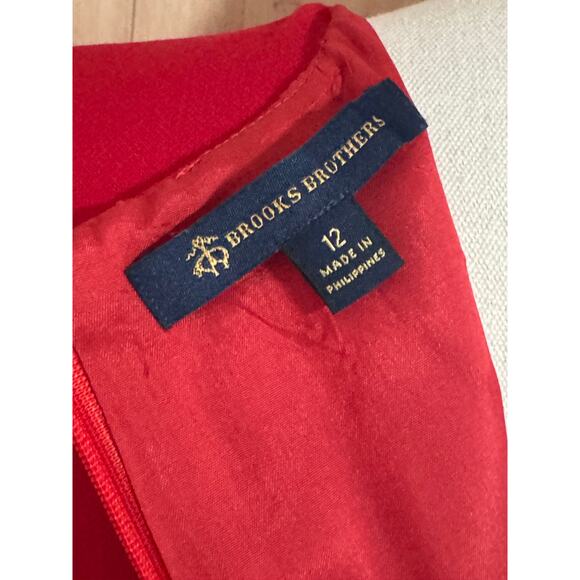 Brooks Brothers | Red Short Tank Wool Blend Dress | Size 12 - Picture 8 of 13